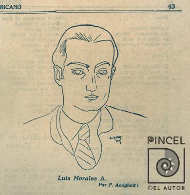 Luis Morales A. por Amighetti, Francisco
