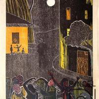 Viaje hacia la noche (tríptico II) por Amighetti, Francisco