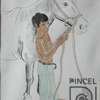 Niño con caballo por Amighetti, Francisco