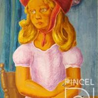 Olga con sombrero por Amighetti, Francisco