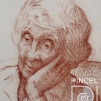 Retrato de Doña Marina  (su madre) (detalle) por Bolandi, Dinorah