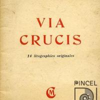 Portada de la Carpeta "Via Crucis" 14 litographies originales por Cano de Castro, Manuel. Documental