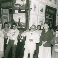 Inauguración exposición de 1977 de la casa del artista en Barrio González Lahmann por Casa del artista