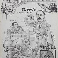 Ilustración para la Revista El Quijote. Vazquito Matador de Cartel por Chinchilla, Antolín