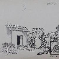 Tío Conejo y los caites de su abuela. Dibujo III por Díaz, Hugo