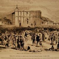 Regreso de los costarricenses a su capital, San José. Lámina No. 33 por Edmonds So, C (extranjero)