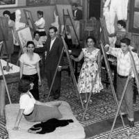 Curso nocturno de dibujo y pintura por Escuela Nacional de Bellas Artes. Fernández, Lola