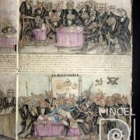 “Colegio de abogados. La Masoneria”. Álbum violeta (rosa). Página 10 por Figueroa, José María