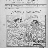 Ilustración para el Diario La Bohemia. Agua y más agua por Hine, Enrique (ManoLito)