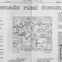 Ilustración para el Diario La Bohemia. Mercado rural dominical por Hine, Enrique (ManoLito)