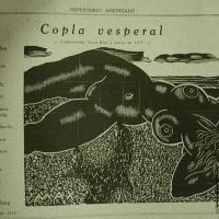 Copla Vesperal T.C.C. Desnudo y Mar publicado en el Repertorio Americano por Jiménez, Max