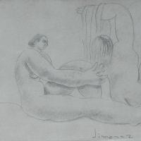 Dos mujeres bañándose por Jiménez, Max