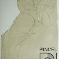 Mujer con caracol. Dibujo #3.302 por Sánchez, Juan Manuel