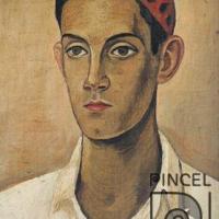 Retrato de Luis con gorro rojo por Zúñiga, Francisco